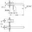 Grifo de lavabo mural L Grohe Essence