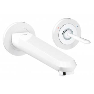 Grifo de lavabo mural L Moon White Grohe Eurodisc Joy