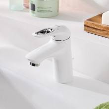 Grifo lavabo S de palanca con hendidura Moon White Grohe Eurostyle