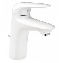 Grifo lavabo S de palanca sólida Moon White Grohe Eurostyle