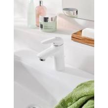 Grifo lavabo S de palanca sólida Moon White Grohe Eurostyle