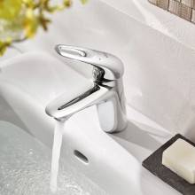 Grifo lavabo S Liso de palanca con hendidura Grohe Eurostyle