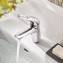 Grifo lavabo S Liso de palanca con hendidura Grohe Eurostyle