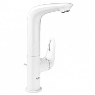 Grifo de lavabo L de palanca con hendidura Moon White Grohe Eurostyle