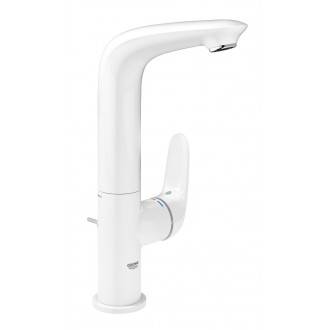 Grifo de lavabo L de palanca s&oacute;lida Moon White Grohe Eurostyle
