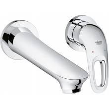 Grifo de lavabo mural M de palanca con hendidura Grohe Eurostyle