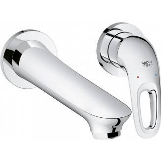 Grifo de lavabo mural M de palanca con hendidura Grohe Eurostyle