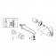 Grifo lavabo mural M de palanca con hendidura Moon White Grohe Eurostyle