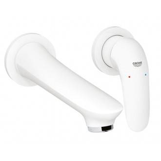 Grifo lavabo mural M de palanca s&oacute;lida Moon White Grohe Eurostyle