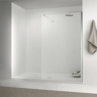 Mampara ducha frontal fija walk-in TECHNIC