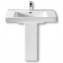 Lavabo con pedestal Khroma Roca