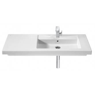 Lavabo mural o sobremueble Prisma izda 110cm Roca