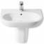Lavabo semipedestal Meridian 60x46cm Roca