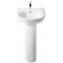 Lavabo con pedestal Meridian 45x42cm Roca
