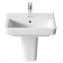 Lavabo semipedestal Dama 45x32cm Roca