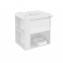Mueble con lavabo resina 60cm Blanco/Blanco B-Smart BATH+