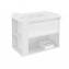 Mueble con lavabo resina 80cm Blanco/Blanco B-Smart BATH+