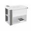 Mueble con lavabo resina 80cm Blanco/Gris B-Smart BATH+