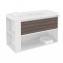 Mueble con lavabo resina 100cm Blanco-Fresno/Blanco B-Smart BATH+