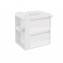Mueble con lavabo resina 60cm Blanco/Blanco 2 cajones B-Smart BATH+