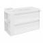 Mueble con lavabo resina 100cm Blanco/Blanco 2 cajones B-Smart BATH+