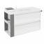 Mueble con lavabo resina 100cm Blanco/Gris 2 cajones B-Smart BATH+