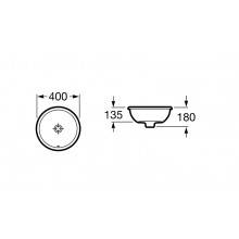 Lavabo de encimera Foro ø 40cm Roca