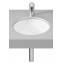 Lavabo de encimera Foro &oslash; 41cm Roca