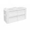Mueble con lavabos resina 120cm Blanco/Blanco 4 cajones B-Smart BATH+