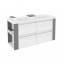 Mueble con lavabos resina 120cm Blanco/Gris 4 cajones B-Smart BATH+