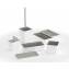 Mueble 120cm Fresno-Blanco/Gris de 4 cajones Bath+ B-Smart