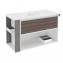 Mueble con lavabo porcelana 100cm Blanco-Fresno/Gris B-Smart BATH+