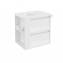 Mueble con lavabo porcelana 60cm Blanco/Blanco 2 cajones B-Smart BATH+