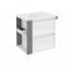 Mueble con lavabo porcelana 60cm Blanco/Gris 2 cajones B-Smart BATH+