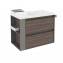 Mueble con lavabo porcelana 80cm Fresno/Gris 2 cajones B-Smart BATH+