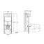 Soporte con cisterna Duplo WC Roca