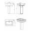 Lavabo con pedestal ADVANCE