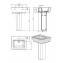 Lavabo con pedestal ADVANCE