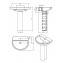 Lavabo con pedestal EASY