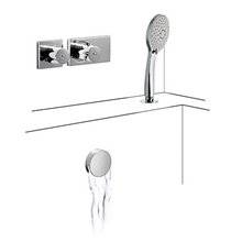 Kit de bañera termostático Válvula Cascada TRES TD 5