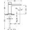 Grifo de lavabo CUB TRES S SLIM