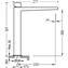 Grifo de lavabo CUB TRES L SLIM