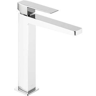 Grifo de lavabo Blanco Cromado M SLIM TRES