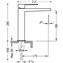 Grifo de lavabo Blanco Cromado M SLIM TRES