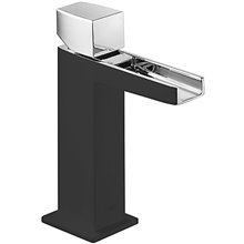 Grifo de lavabo Cascada Negro CUB SLIM TRES