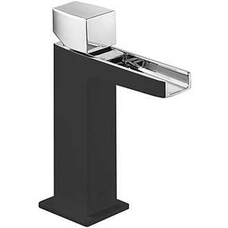 Grifo de lavabo Cascada Negro CUB SLIM TRES