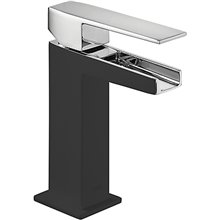 Grifo de lavabo Cascada Negro SLIM TRES