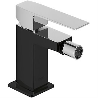 Grifo de bid&eacute; Negro Cromo SLIM TRES