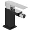 Grifo de bid&eacute; Negro Cromo SLIM TRES