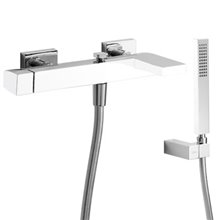 Kit de Bañera-Ducha Blanco Cromo SLIM TRES